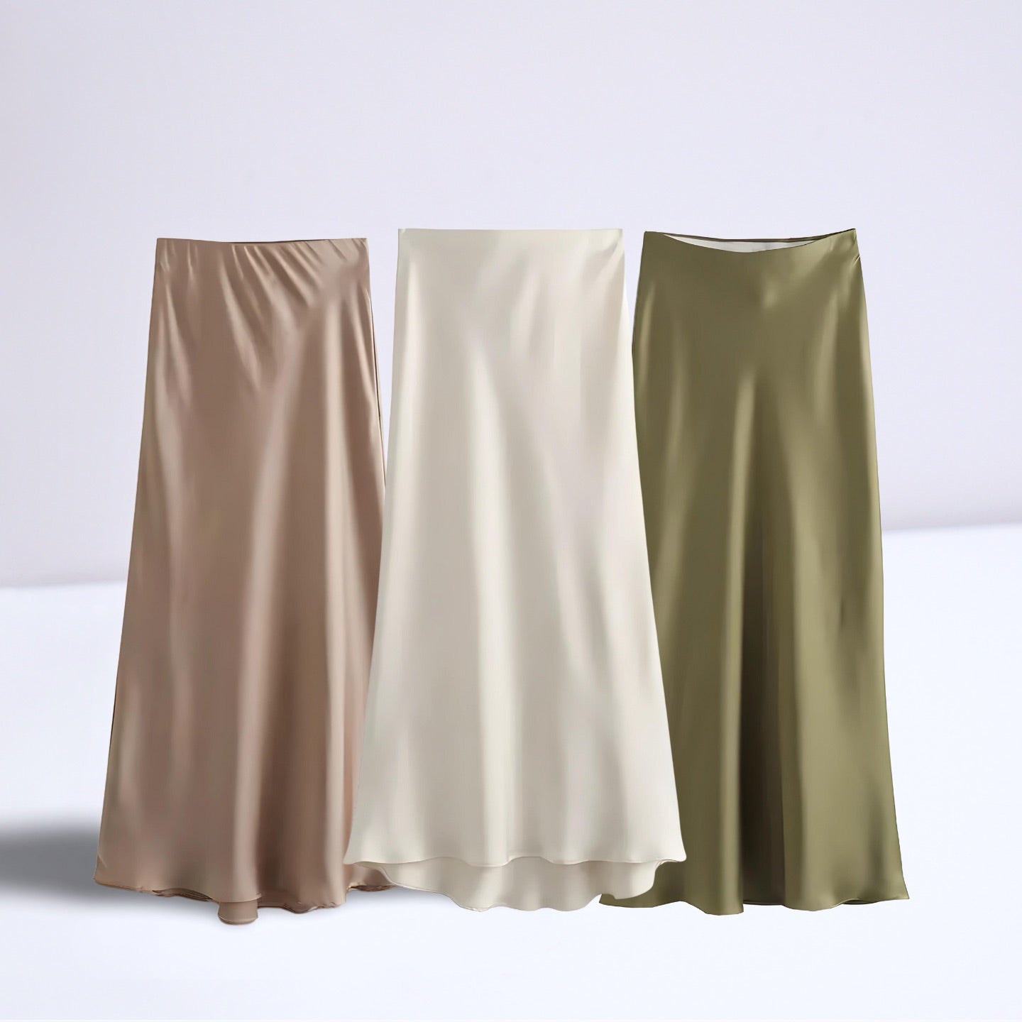 Velvet Grace - High Waist Women's Skirt