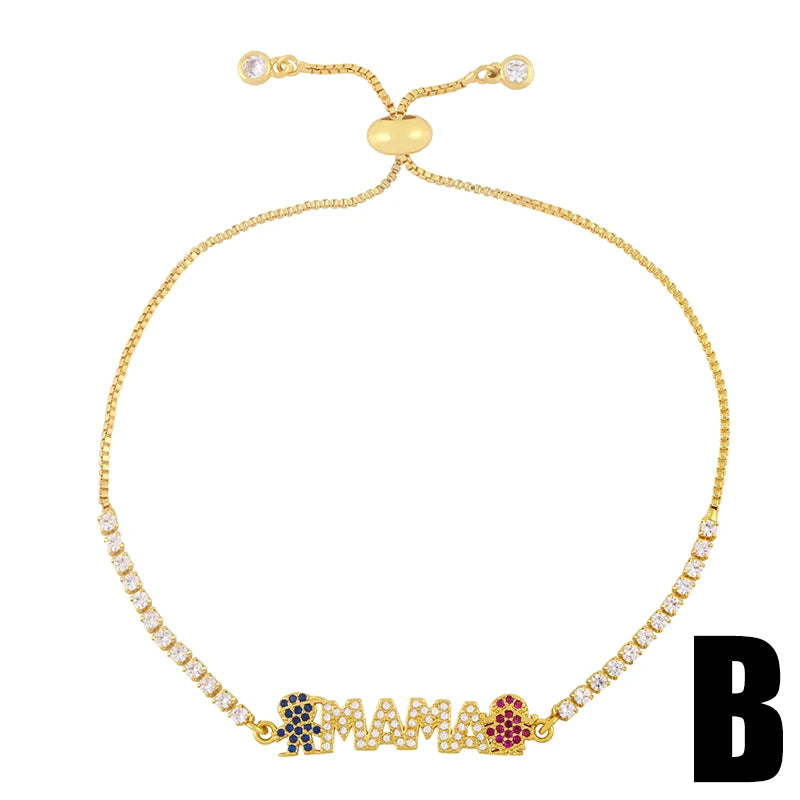 Eternal Love - Gold Plated Pendant Bracelet