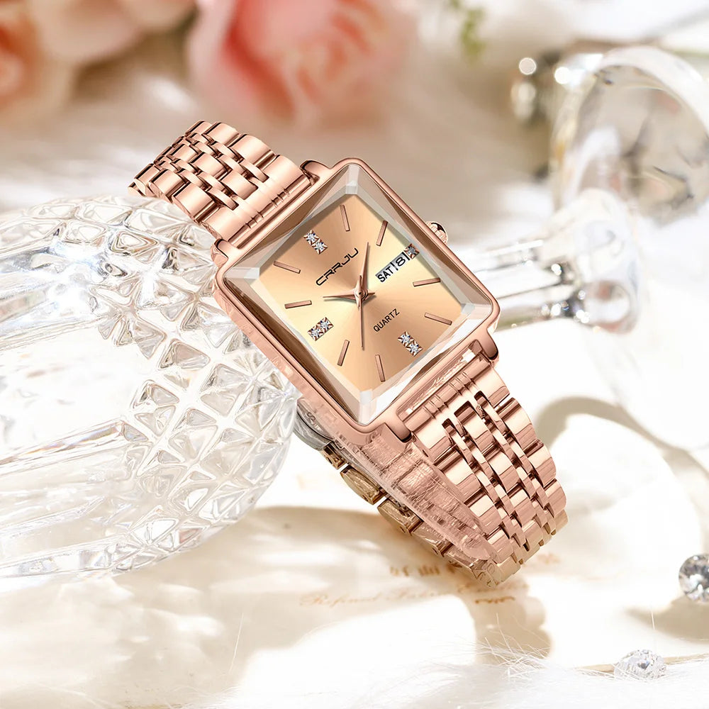 Timeless Grace  - Elegant Women's Quartz Watch