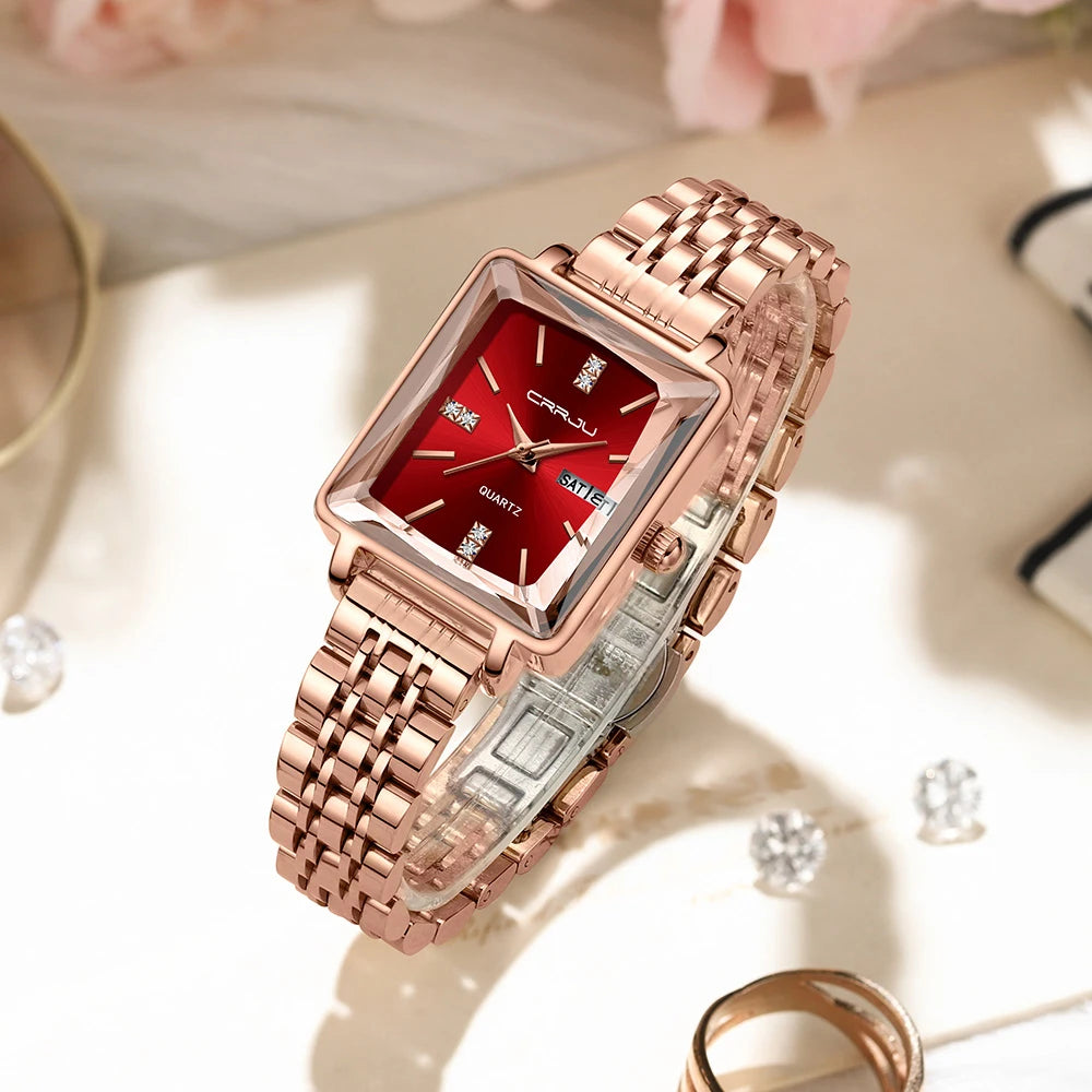 Timeless Grace  - Elegant Women's Quartz Watch