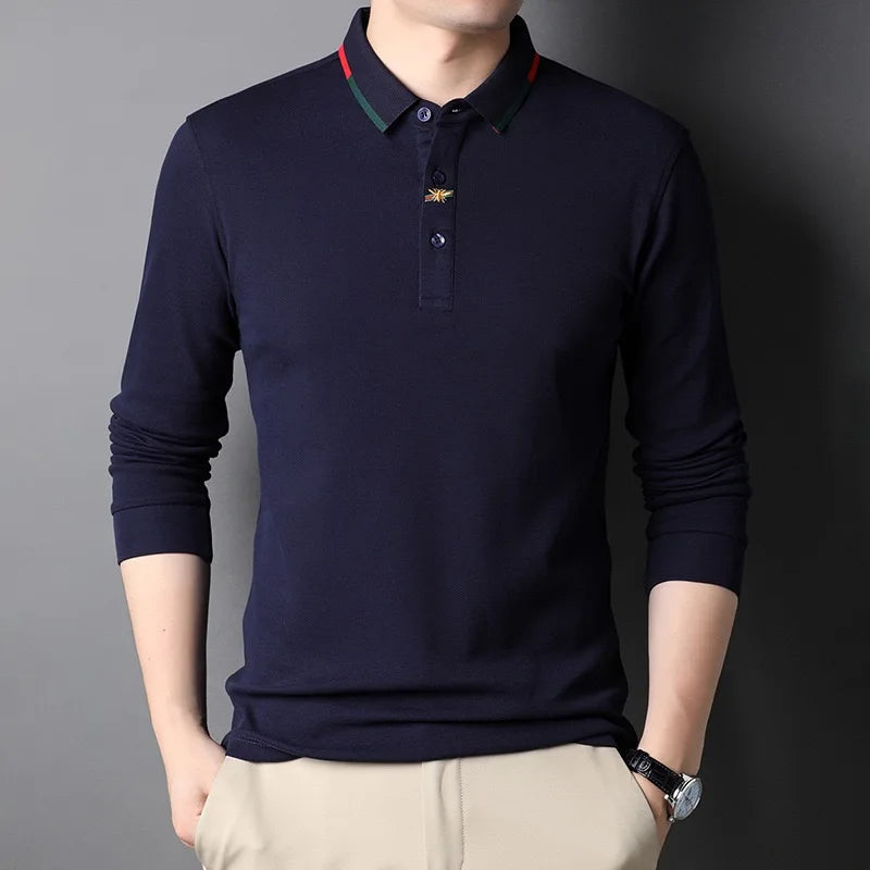 Marco Giordano Long Sleeve Polo Shirt