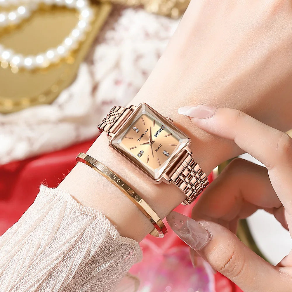 Timeless Grace  - Elegant Women's Quartz Watch