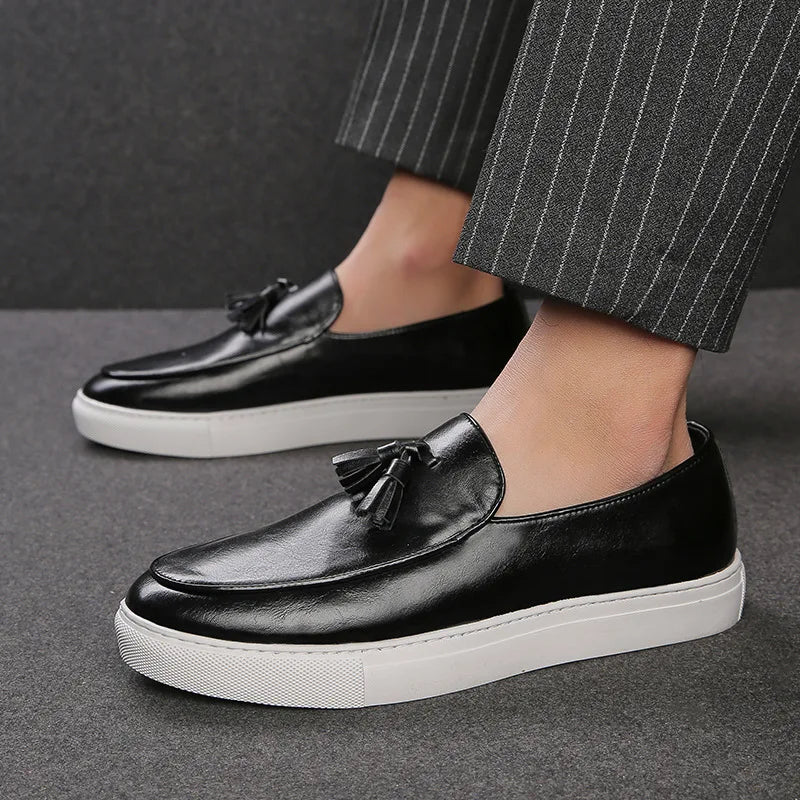 Remy-Jacquard Executive Tassel Loafers