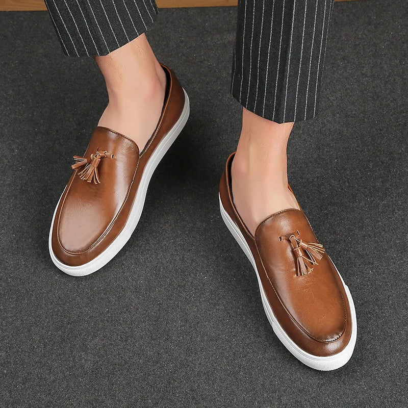 Remy-Jacquard Executive Tassel Loafers