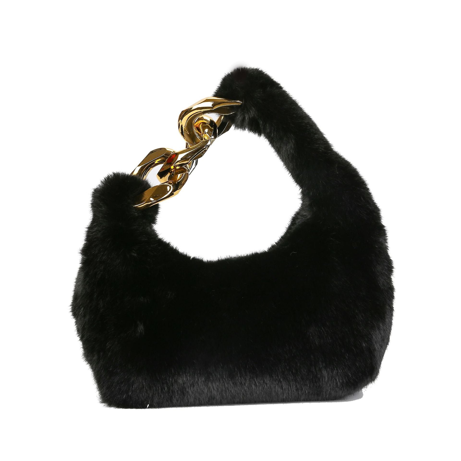 Velvet Crescent Handbag