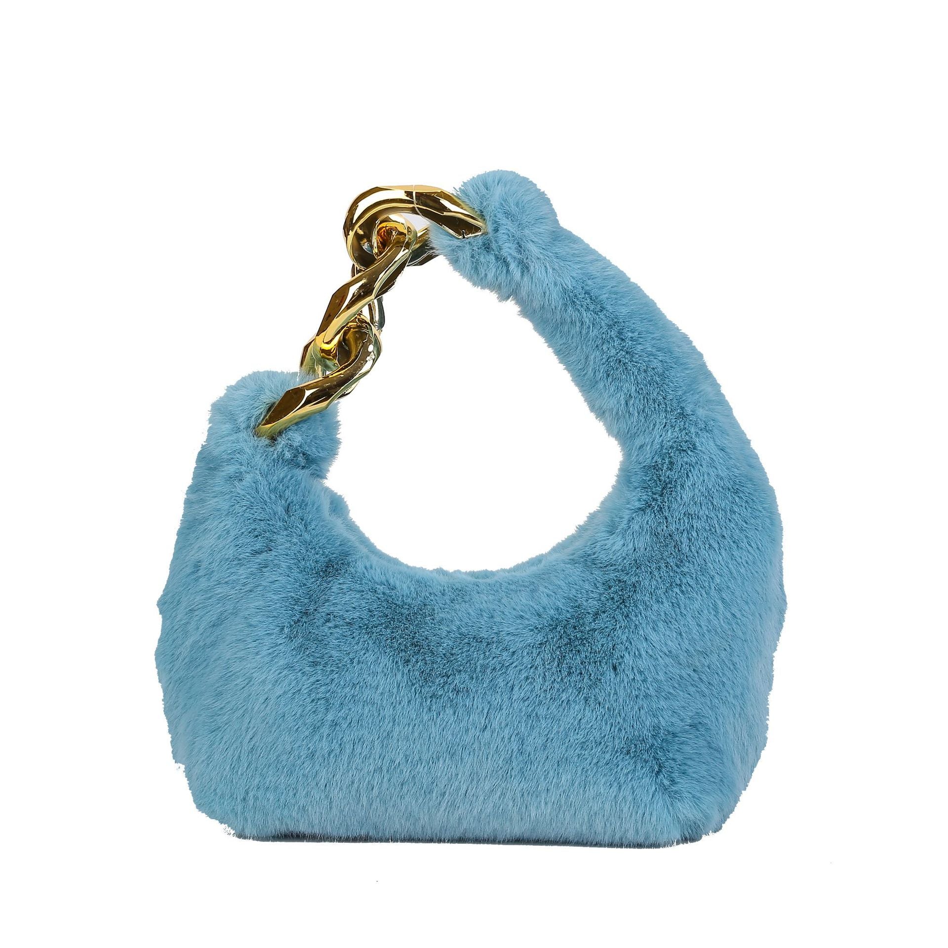 Velvet Crescent Handbag